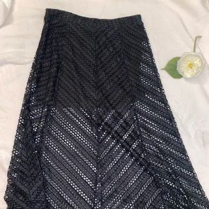 Netted black skirt